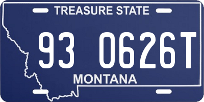 MT license plate 930626T