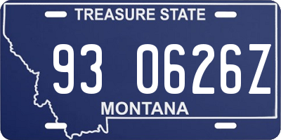 MT license plate 930626Z