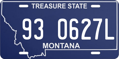 MT license plate 930627L