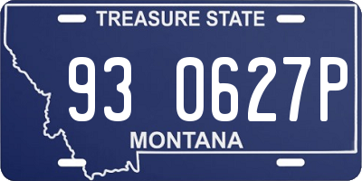 MT license plate 930627P