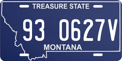 MT license plate 930627V