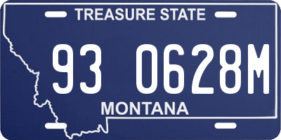 MT license plate 930628M