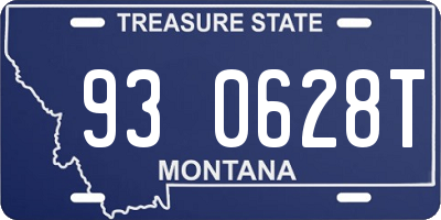 MT license plate 930628T