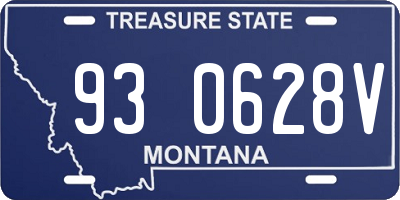 MT license plate 930628V