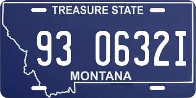 MT license plate 930632I