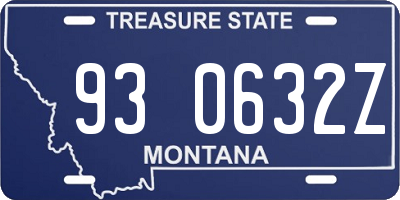 MT license plate 930632Z