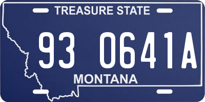 MT license plate 930641A