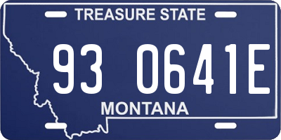 MT license plate 930641E