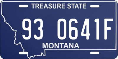MT license plate 930641F