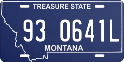 MT license plate 930641L