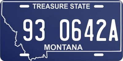MT license plate 930642A