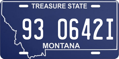 MT license plate 930642I