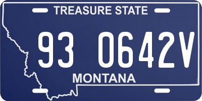MT license plate 930642V