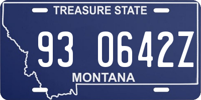 MT license plate 930642Z