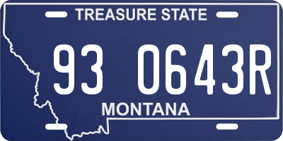 MT license plate 930643R