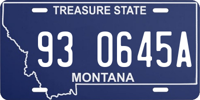 MT license plate 930645A