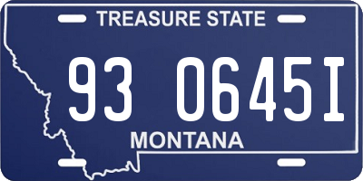 MT license plate 930645I
