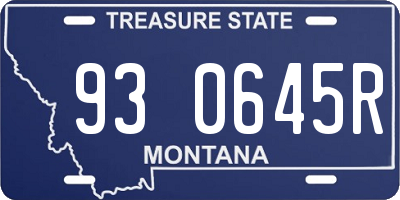 MT license plate 930645R
