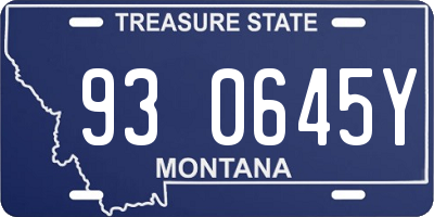 MT license plate 930645Y