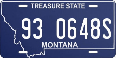 MT license plate 930648S