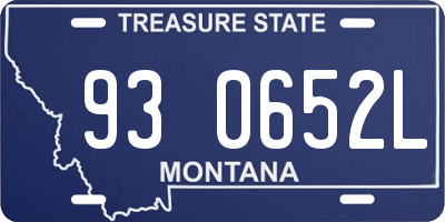 MT license plate 930652L