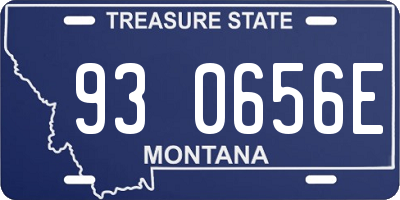 MT license plate 930656E