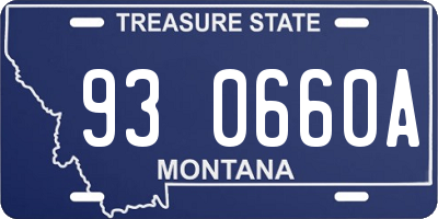 MT license plate 930660A