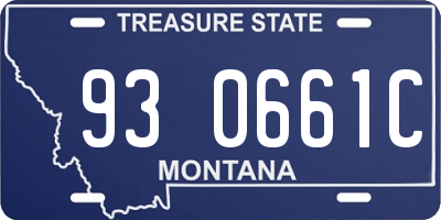 MT license plate 930661C