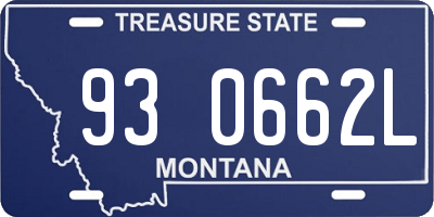 MT license plate 930662L