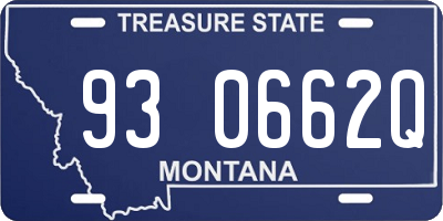 MT license plate 930662Q