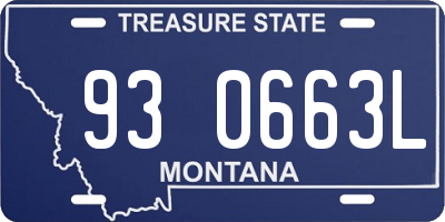 MT license plate 930663L