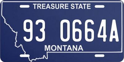 MT license plate 930664A