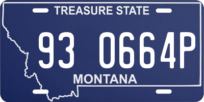 MT license plate 930664P
