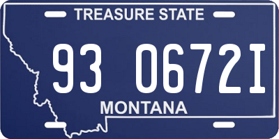 MT license plate 930672I