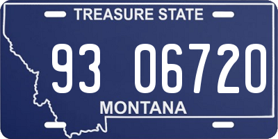 MT license plate 930672O