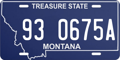 MT license plate 930675A