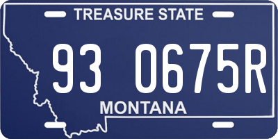 MT license plate 930675R