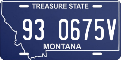 MT license plate 930675V