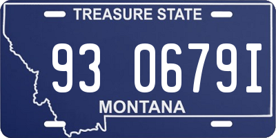 MT license plate 930679I