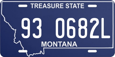MT license plate 930682L
