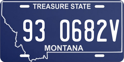 MT license plate 930682V