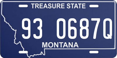 MT license plate 930687Q