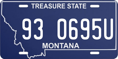 MT license plate 930695U