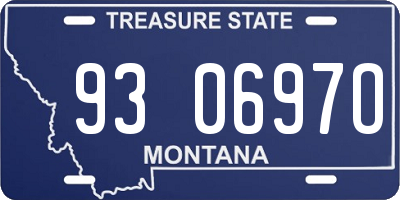 MT license plate 930697O