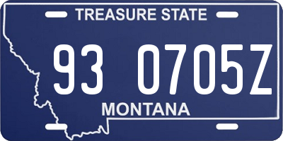 MT license plate 930705Z