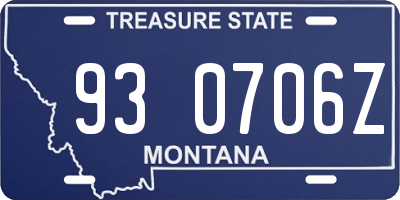 MT license plate 930706Z