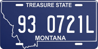 MT license plate 930721L