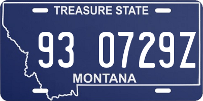 MT license plate 930729Z
