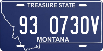 MT license plate 930730V