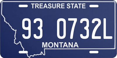 MT license plate 930732L